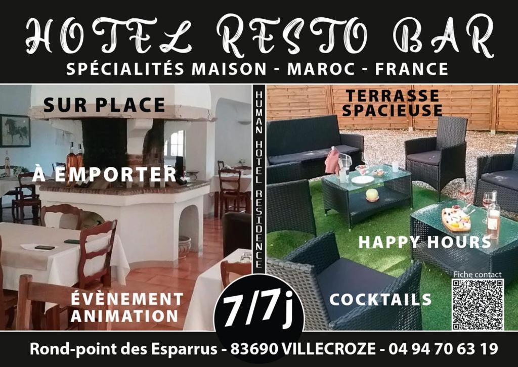 Human Hotel Restaurant Park Villecroze Ngoại thất bức ảnh